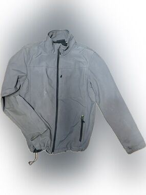 Swiss Tech Men's Gray Full-Zip Windbreaker Jacket | Sz S (34-36)